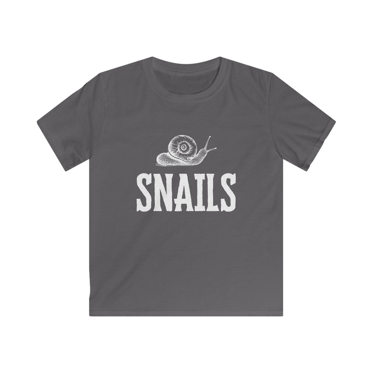 SNAILS - KID'S T-SHIRT- CHARCOAL