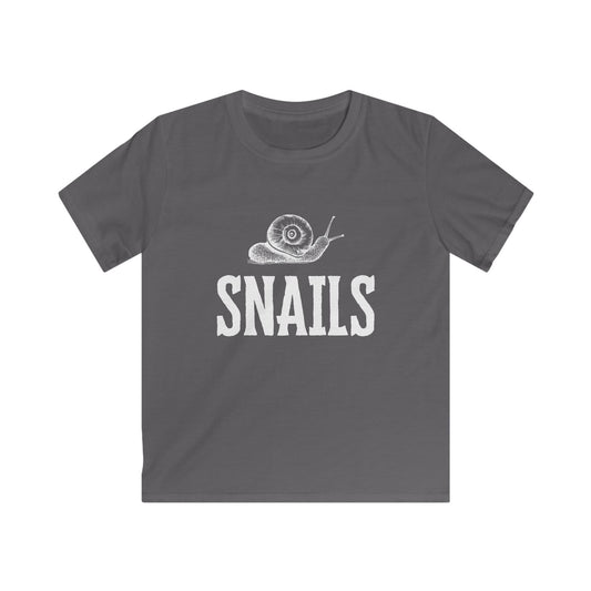 SNAILS - KID'S T-SHIRT- CHARCOAL