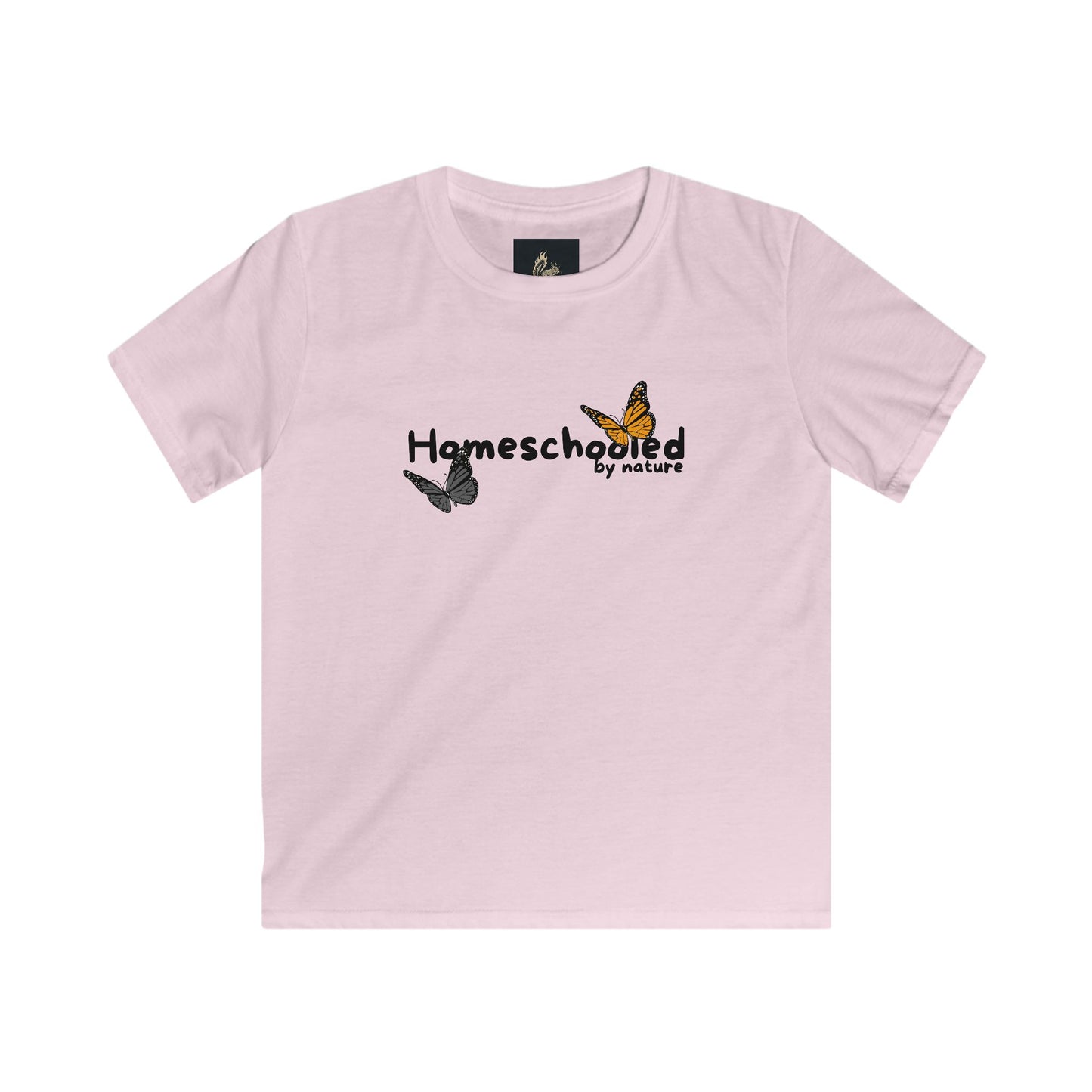 HOMESCHOOLED BY NATURE - KID'S T-SHIRT - PINK